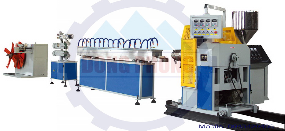 Máy sản xuất ống nhựa PVC mềm lõi thép - Công Ty TNHH Thiết Bị Công Nghiệp Đông Phong